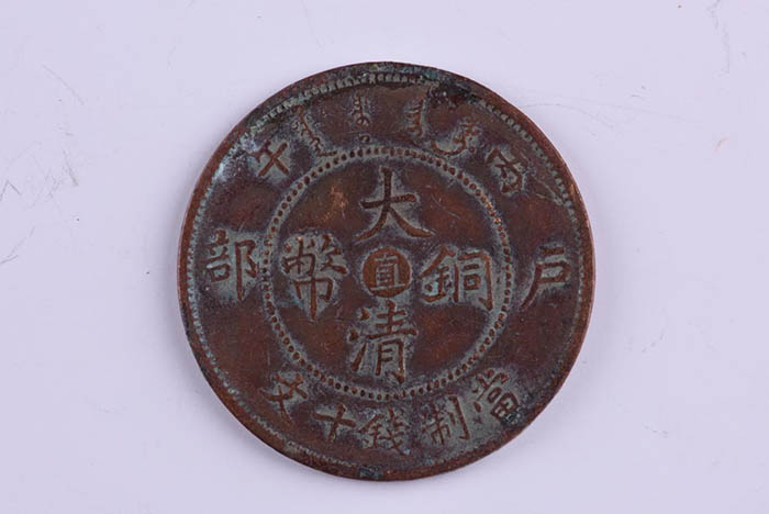 Directly made Qing copper coins